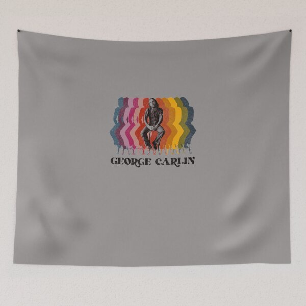 Item preview, GEORGE-CARLIN-RETRO-FADE-T-SHIRT designed and sold by LedoveBigcobble.