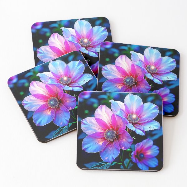 Item preview, Neon Bloom Flower Magic Glow Design designed and sold by Health And Fitness Posts e-Store.