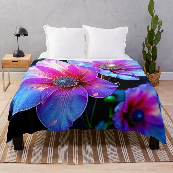 Item preview, Neon Bloom Flower Magic Glow Design designed and sold by Health And Fitness Posts e-Store.