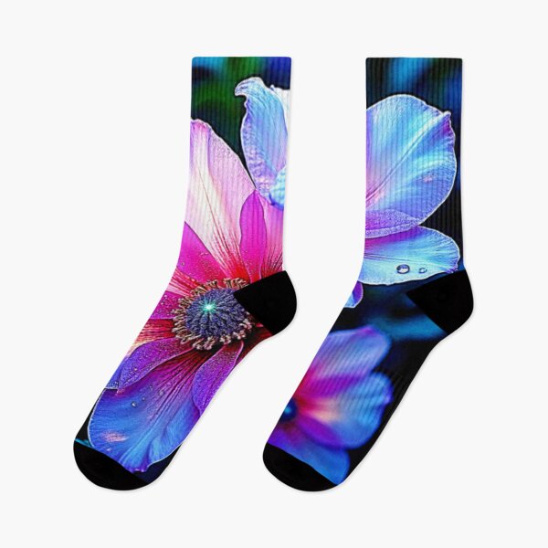 Item preview, Neon Bloom Flower Magic Glow Design designed and sold by Health And Fitness Posts e-Store.