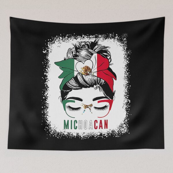 Item preview, Michoacan 	 Messy Bun Bandana And Glasses Mexico Mexican 		 designed and sold by keplerhocai.