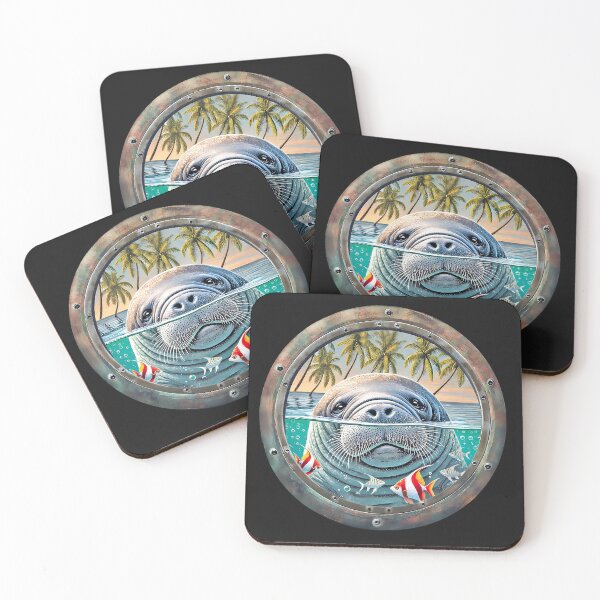 Item preview, Manatee Porthole T-Shirt designed and sold by candiscamera.