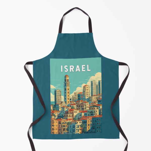 Item preview, Israel Illustration Travel Art Vintage designed and sold by KrisSidDesigns.