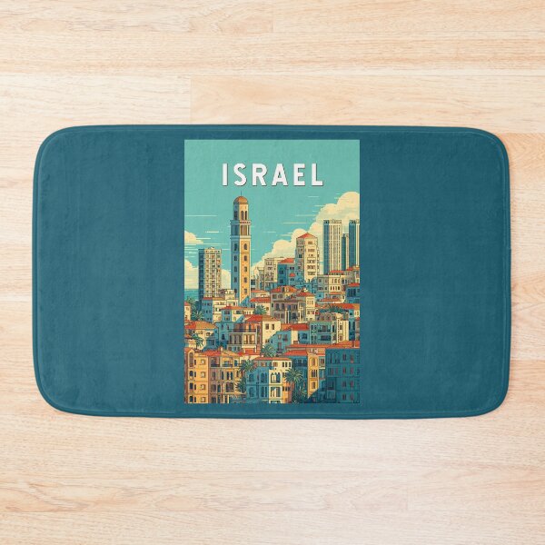 Item preview, Israel Illustration Travel Art Vintage designed and sold by KrisSidDesigns.