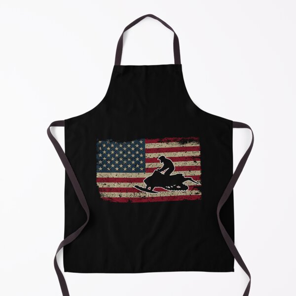 Item preview, Snowmobile USA Flag Snow Sled Patriotic Snowmobiling 	 Pullover 		 designed and sold by yovalgoyesm.