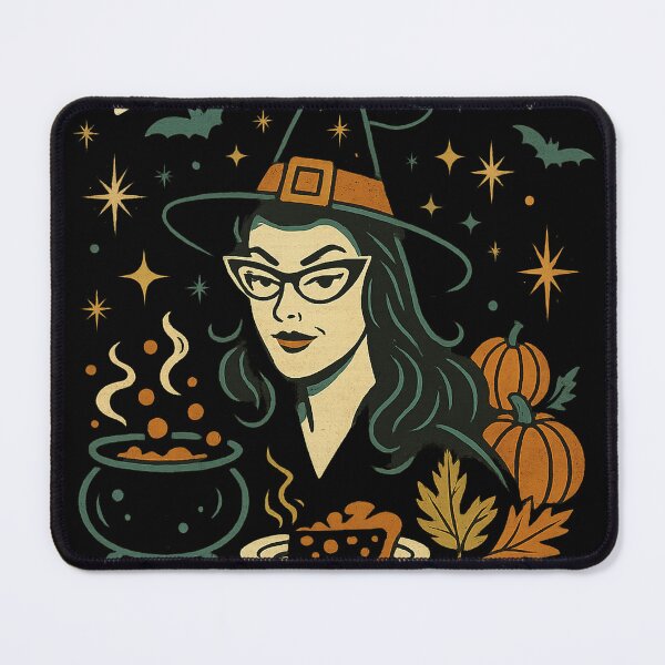 Item preview, Resting Witch Face – Funny Retro Halloween Witch Mid Century Design designed and sold by FluffyCreative.