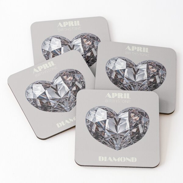 Item preview, April Birthstone - Diamond Heart Poster designed and sold by fatchairprint.