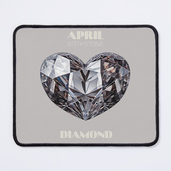 Item preview, April Birthstone - Diamond Heart Poster designed and sold by fatchairprint.