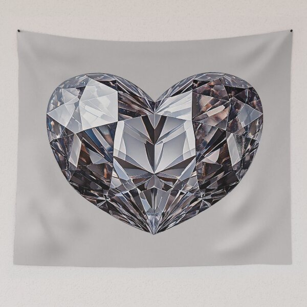 Item preview, April Birthstone - Diamond Heart Poster designed and sold by fatchairprint.