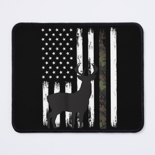 Item preview, Whitetail Deer Hunting Hunter 	 Buck Camo American Flag Pullover 		 designed and sold by gaminnanitod.