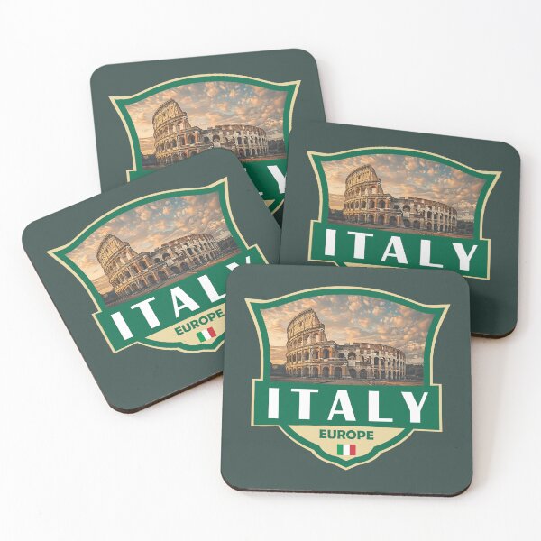 Item preview, Italy Illustration Retro Badge designed and sold by KrisSidDesigns.