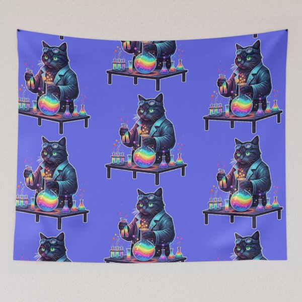 Item preview, Professor Meow- Colorful Chemistry Lessons  designed and sold by Too Kool Designing .