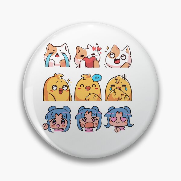 Item preview, Cat Chick Chibi Reaction Emotes designed and sold by DariaOltes.