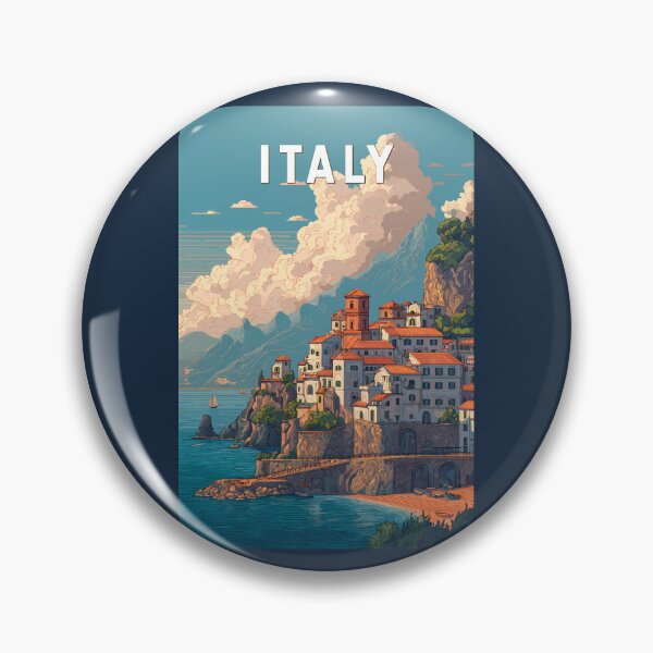Item preview, Italy Illustration Travel Art Vintage designed and sold by KrisSidDesigns.