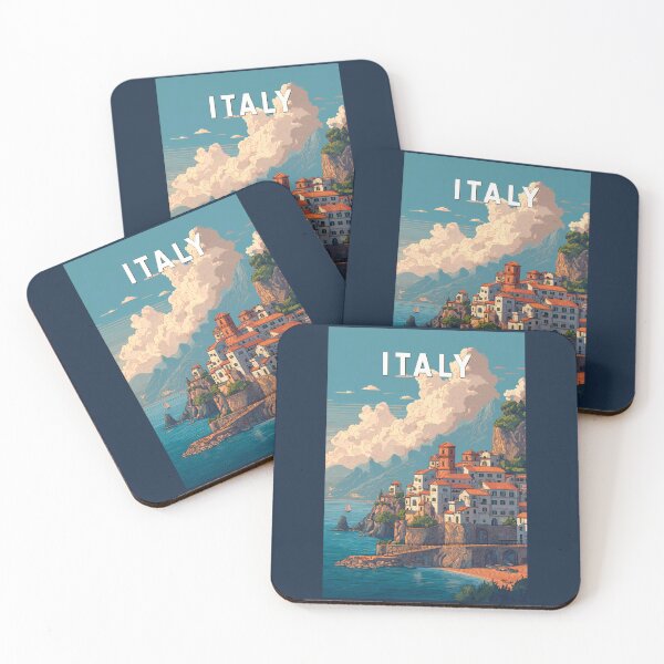 Item preview, Italy Illustration Travel Art Vintage designed and sold by KrisSidDesigns.