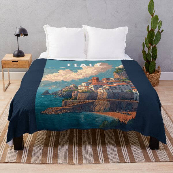 Item preview, Italy Illustration Travel Art Vintage designed and sold by KrisSidDesigns.