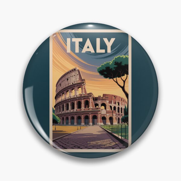 Item preview, Italy Colosseum Illustration Travel Art Vintage designed and sold by KrisSidDesigns.
