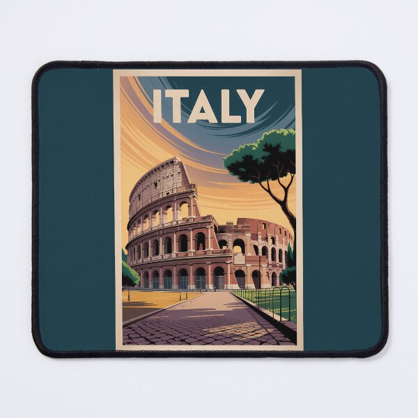 Item preview, Italy Colosseum Illustration Travel Art Vintage designed and sold by KrisSidDesigns.