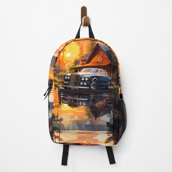 Item preview, British Iconic Car In Picturesque Countryside At Dusk Hour designed and sold by RevUpDesign.