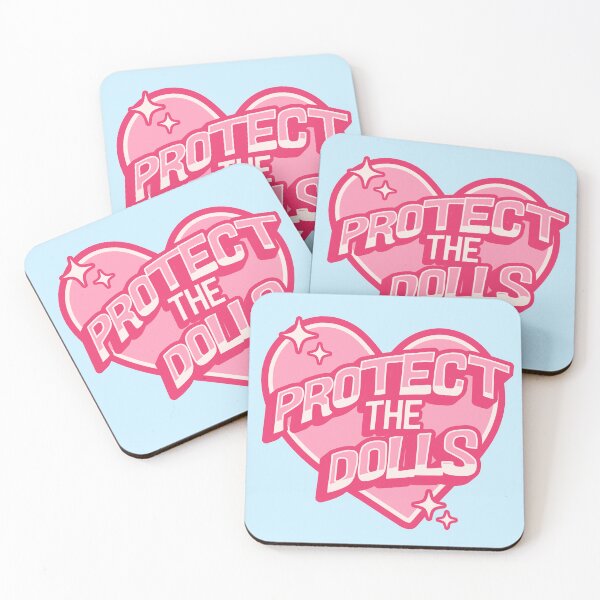 Item preview, Groovy Protect the Dolls sticker, lgbtq+ transgender transfeminine trans women designed and sold by DisgustangCO.