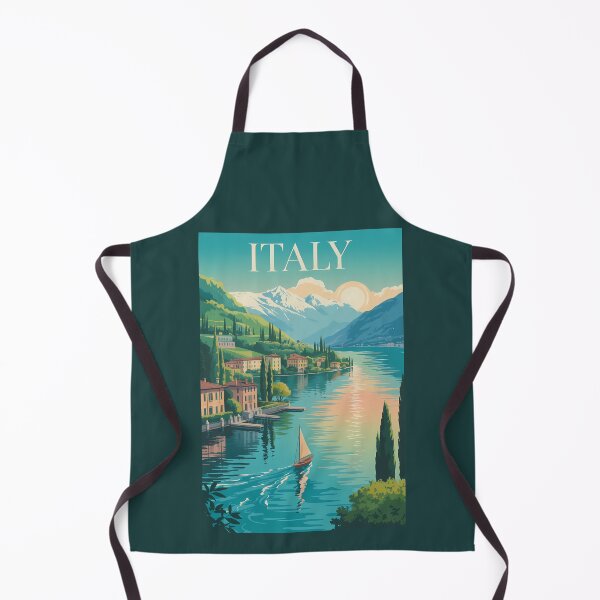 Item preview, Italy Amalfi Coast Illustration Travel Art Vintage designed and sold by KrisSidDesigns.