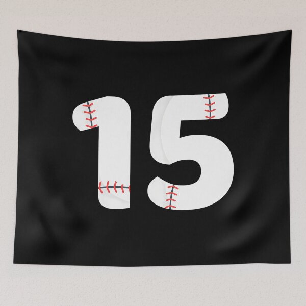 Item preview, Number #15 BASEBALL Team 	 - 15 Pitcher Batter Tee	 designed and sold by moodinchiawaz.