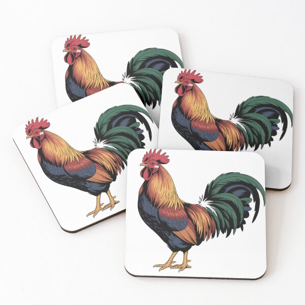 Item preview, Colorful Rooster Illustration – Vibrant Farm Animal Artwork designed and sold by Royalsticker.