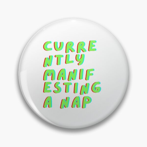 Item preview, Currently Manifesting a Nap – Funny Aesthetic Sleep Quote designed and sold by drdoodle92 Art.