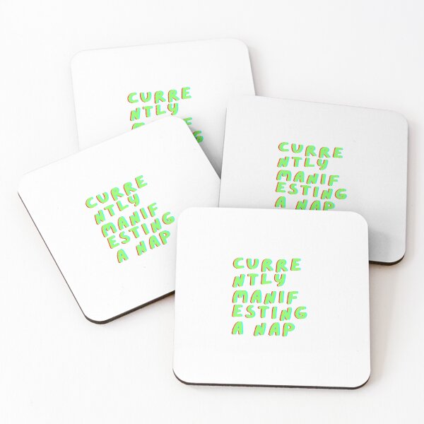 Item preview, Currently Manifesting a Nap – Funny Aesthetic Sleep Quote designed and sold by drdoodle92 Art.