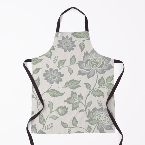 Item preview, Seamless Neutral Floral Pattern - Stony Gray and Sage Flowers designed and sold by HolmeProud.