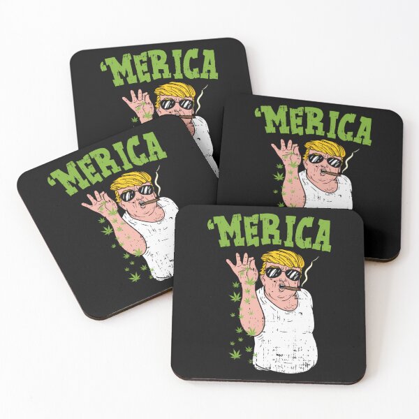 Item preview, Merica Trump Bae Smoking Weed Cannabis Funny 420 Stoner 	 		 designed and sold by ghrisvclann.