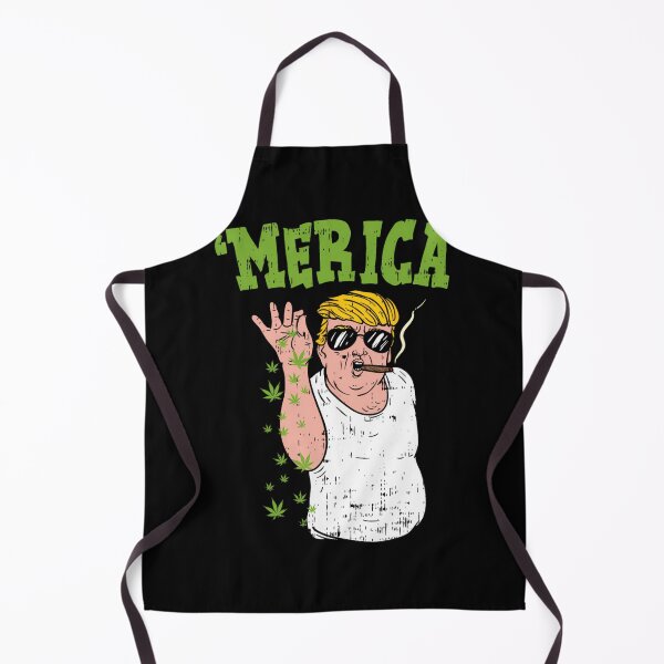 Item preview, Merica Trump Bae Smoking Weed Cannabis Funny 420 Stoner designed and sold by ghrisvclann.