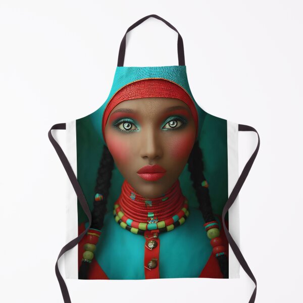 Item preview, Vibrant Cultural Woman Portrait with Expressive Features designed and sold by Artessie.