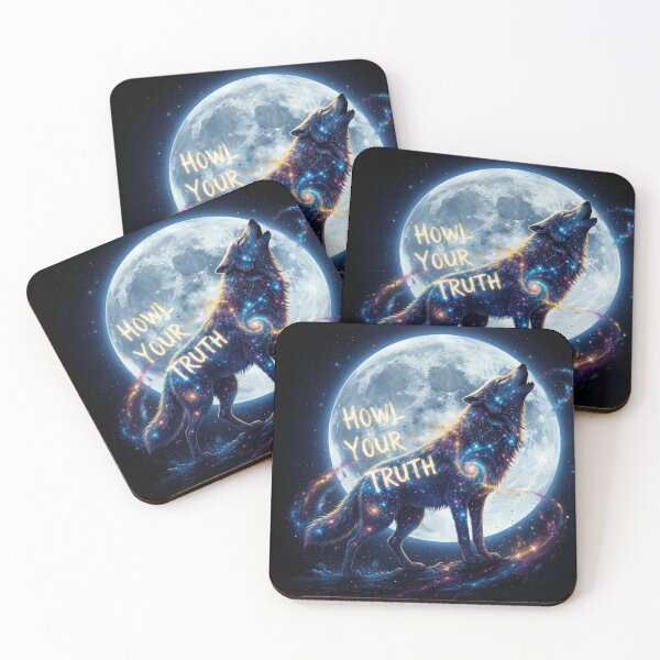 Item preview, Cosmic Wolf – Howl Your Truth designed and sold by Lucorr.