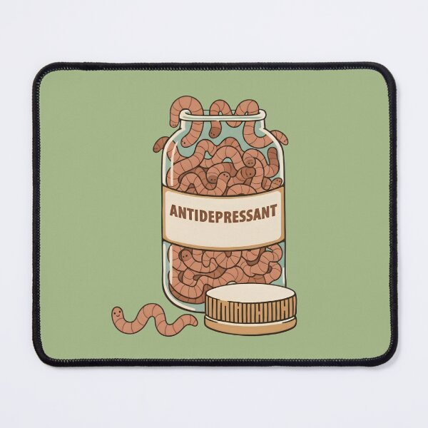 Item preview, Earthworm Antidepressant Jar – Funny Worm Lover designed and sold by SidTastic .