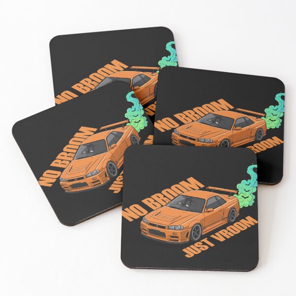 Item preview, No Broom Just Vroom Orange designed and sold by BronArtworks.