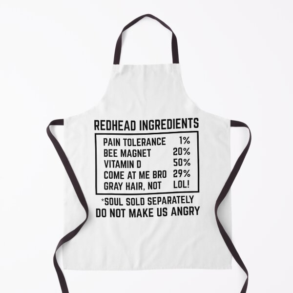 Item preview, Redhead Ingredients Funny List for Ginger and designed and sold by druzamichisa.