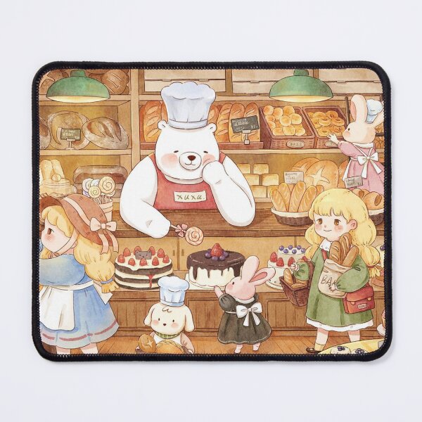 Item preview, Cozy Bakery Cute Bear and Friends Illustration designed and sold by Oniyasha.