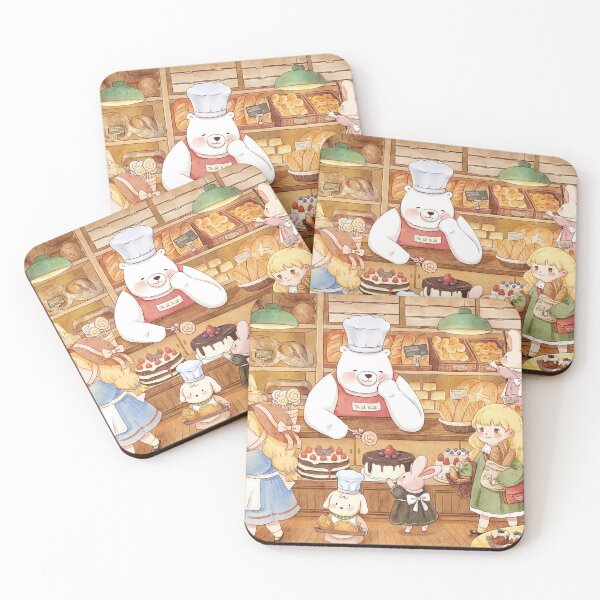 Item preview, Cozy Bakery Cute Bear and Friends Illustration designed and sold by Oniyasha.