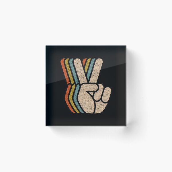 Item preview, Retro Peace Sign V Fingers Vintage 60s 70s 80s Cool Graphic 		 designed and sold by alliotermaljp.