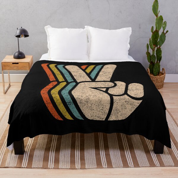 Item preview, Retro Peace Sign V Fingers Vintage 60s 70s 80s Cool Graphic 		 designed and sold by alliotermaljp.