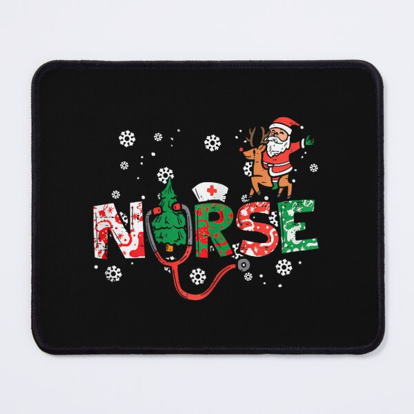 Artikelvorschau, Krankenschwester Weihnachten Weihnachtsmann Süßes Xmas Winter Scrub Top entworfen und verkauft von moodinchiawaz.
