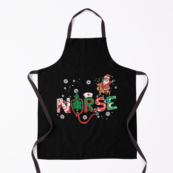 Artikelvorschau, Krankenschwester Weihnachten Weihnachtsmann Süßes Xmas Winter Scrub Top entworfen und verkauft von moodinchiawaz.