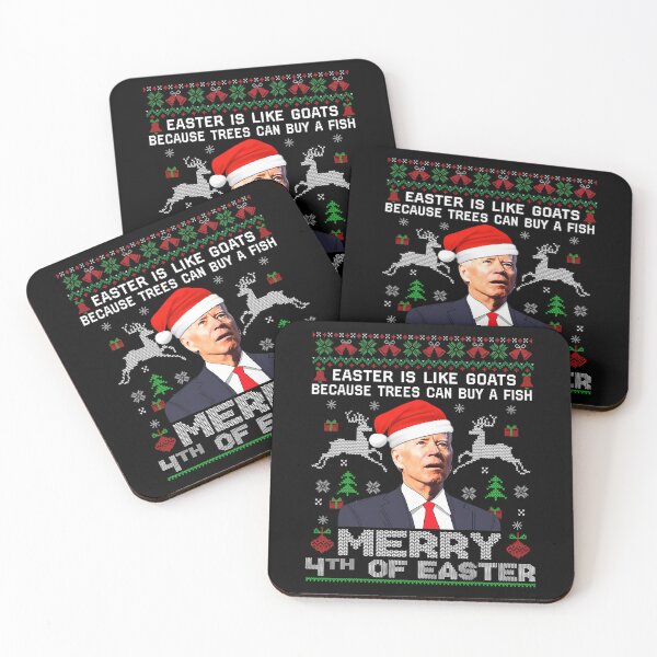 Item preview, Merry 4th Of Easter Funny Biden Ugly Christmas Sweater 	 		 designed and sold by ghrisvclann.
