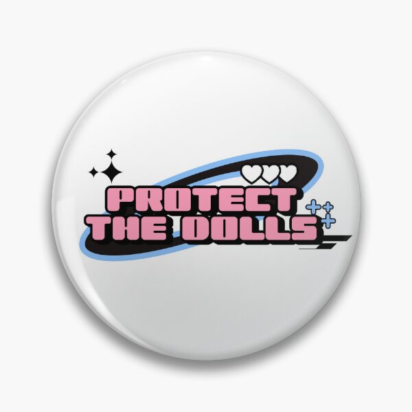 Item preview, Y2K Protect the Dolls sticker retro video game lgbtq transfeminine trans women gift designed and sold by DisgustangCO.