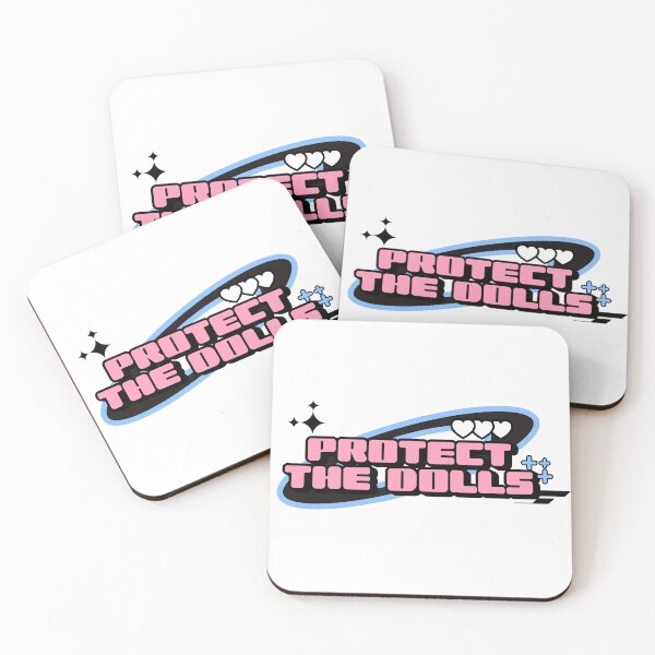 Item preview, Y2K Protect the Dolls sticker retro video game lgbtq transfeminine trans women gift designed and sold by DisgustangCO.