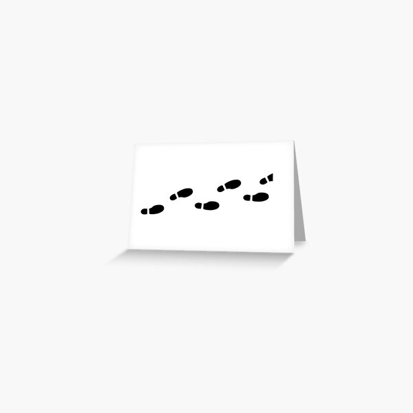 Marauders Map footprints Greeting Card