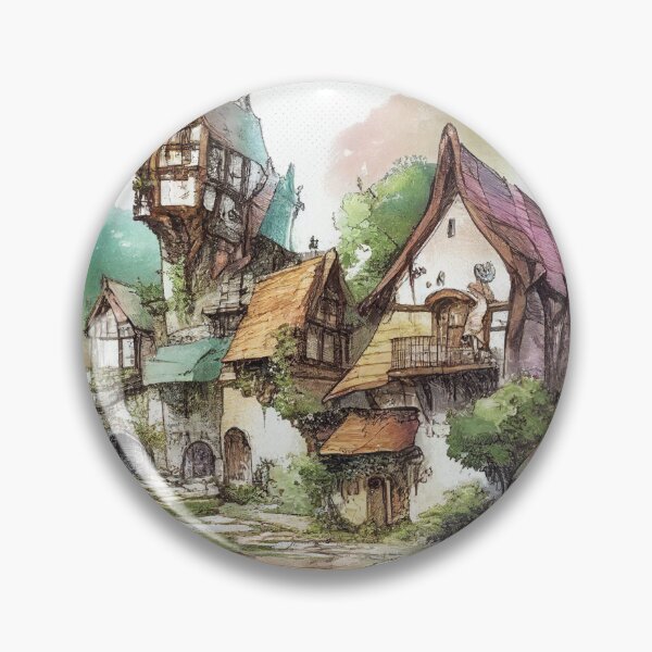 Artikelvorschau, mittelalterliches Dorf (Fantasie) entworfen und verkauft von jefboutique6150.