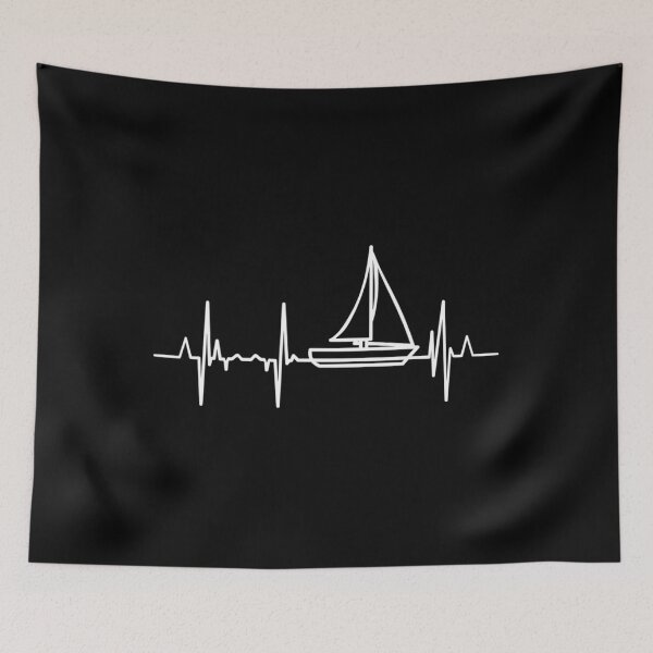 Item preview, Sailing Heartbeat for Sailors Heartline Sailboat 		 designed and sold by steviearterof.