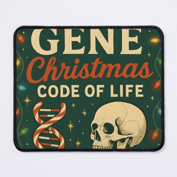 Item preview, Geneticist Skeleton Christmas Skull Design designed and sold by ClinicalHubs.